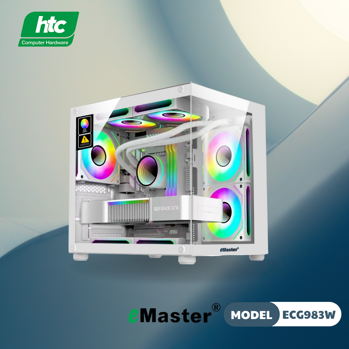 CASE GAMING BỂ CÁ EMASTER ECG983W