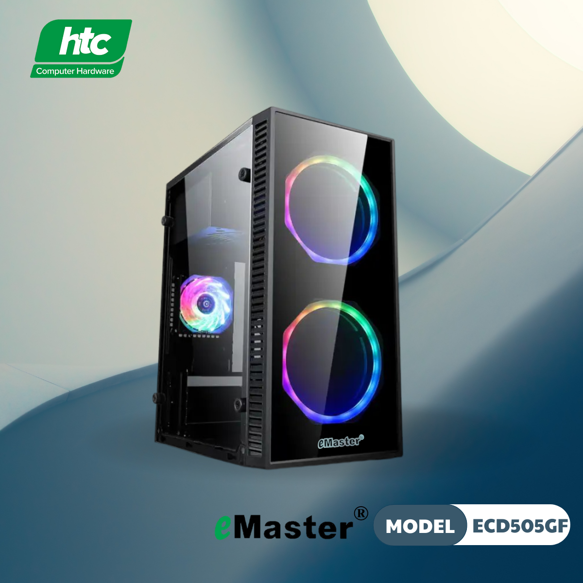 CASE THẤP EMASTER ECD505GF 2 MẶT KÍNH