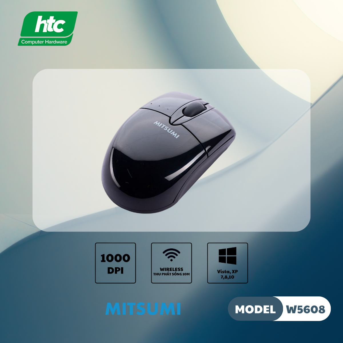 CHUỘT KHÔNG DÂY MITSUMI W5608 CHÍNH HÃNG