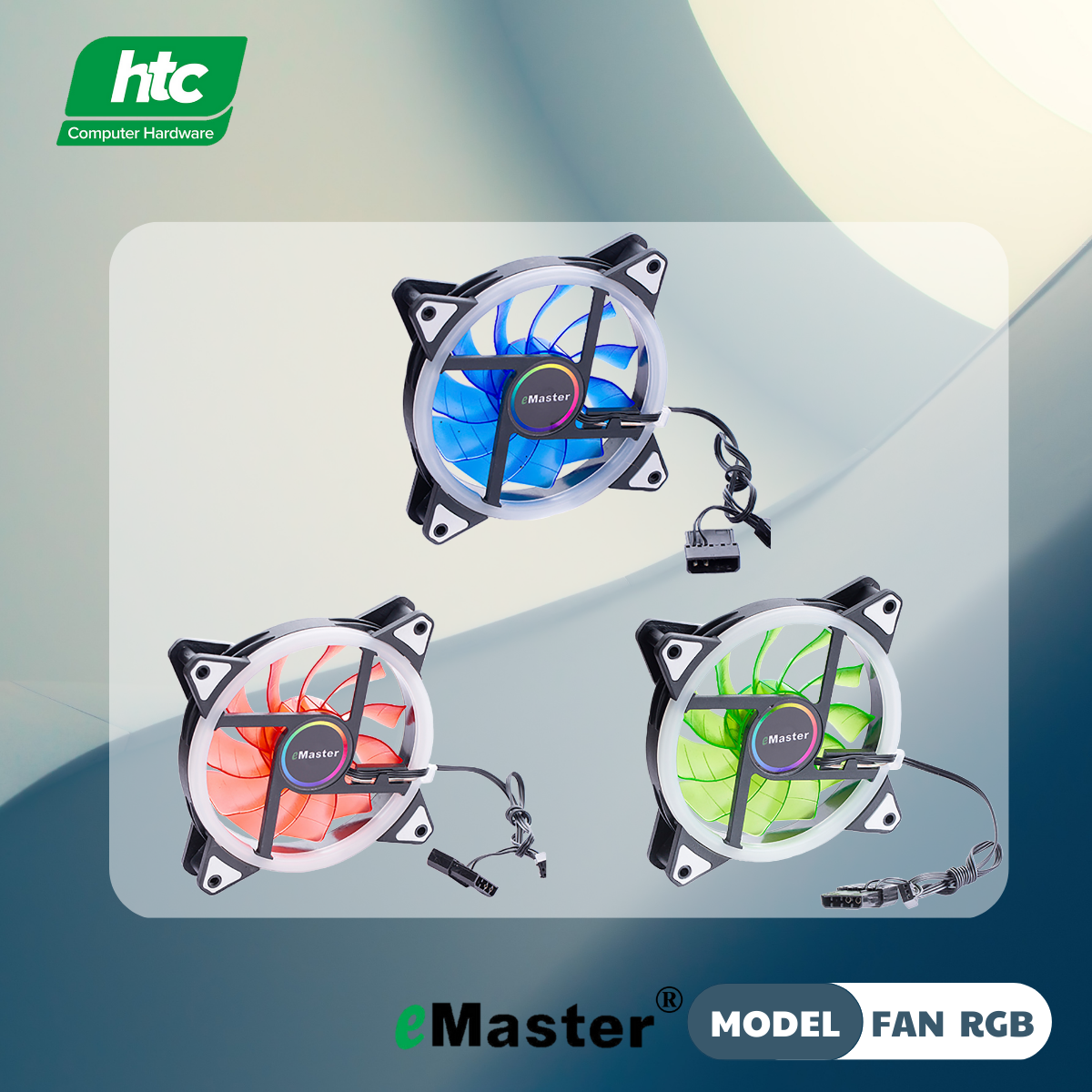 FAN LED ĐƠN VIỀN KÉP EMASTER RGB